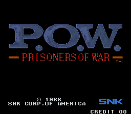 P.O.W. - Prisoners of War (US version 1) Title Screen